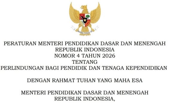 Peraturan Menteri Tentang Perlindungan Bagi Guru & Tenaga Kependidikan