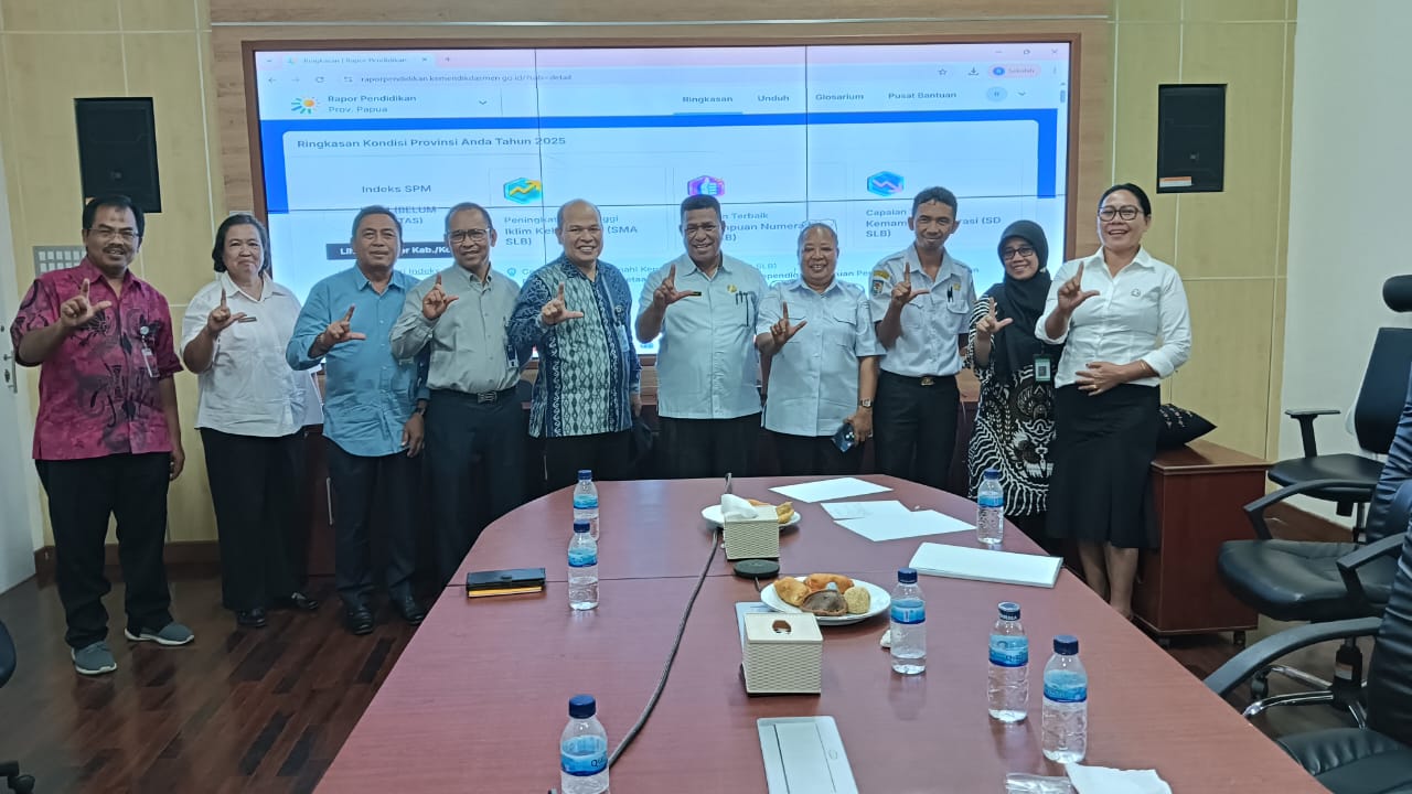 Rapat Evaluasi Capaian SPM Pendidikan Provinsi Papua