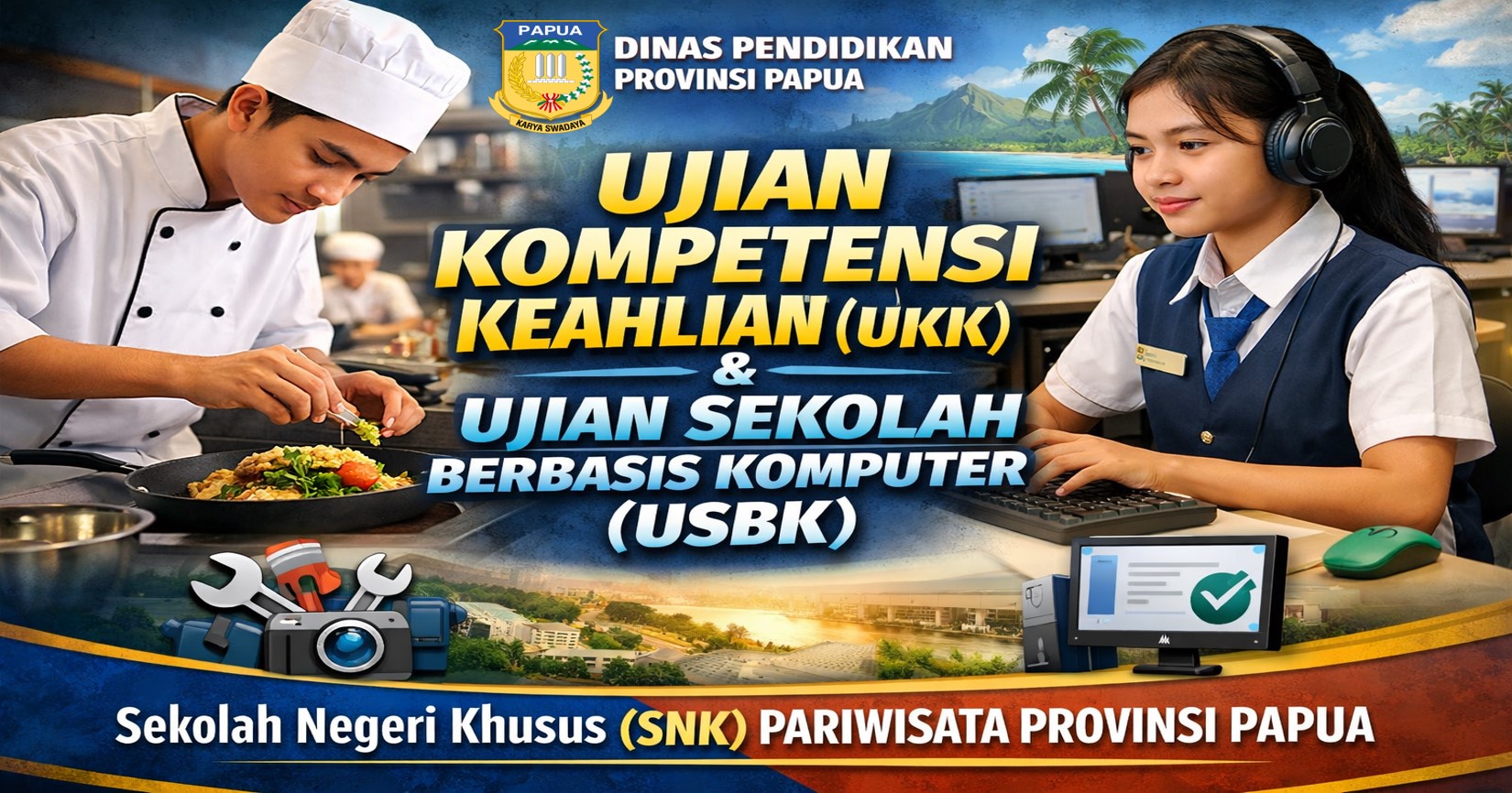 Pembukaan Ujian Kompetensi Keahlian (UKK) dan (USBK)