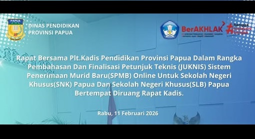 Rapat Finalisasi Juknis SPMB Online SNK dan SLB Papua